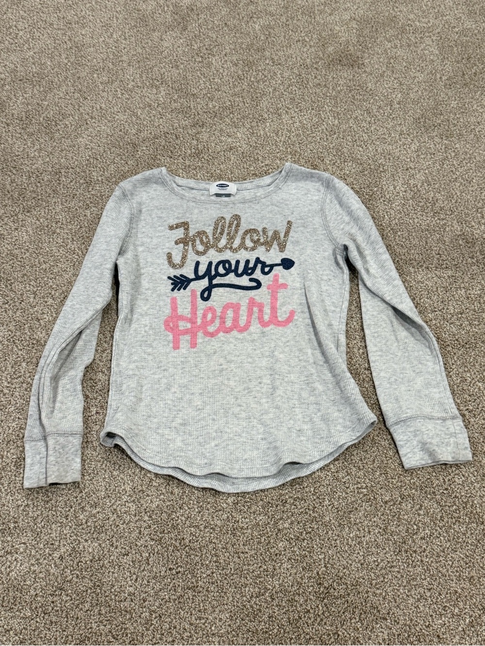 Girls' 'Follow Your Heart' Cozy Long-Sleeve Top - Old Navy